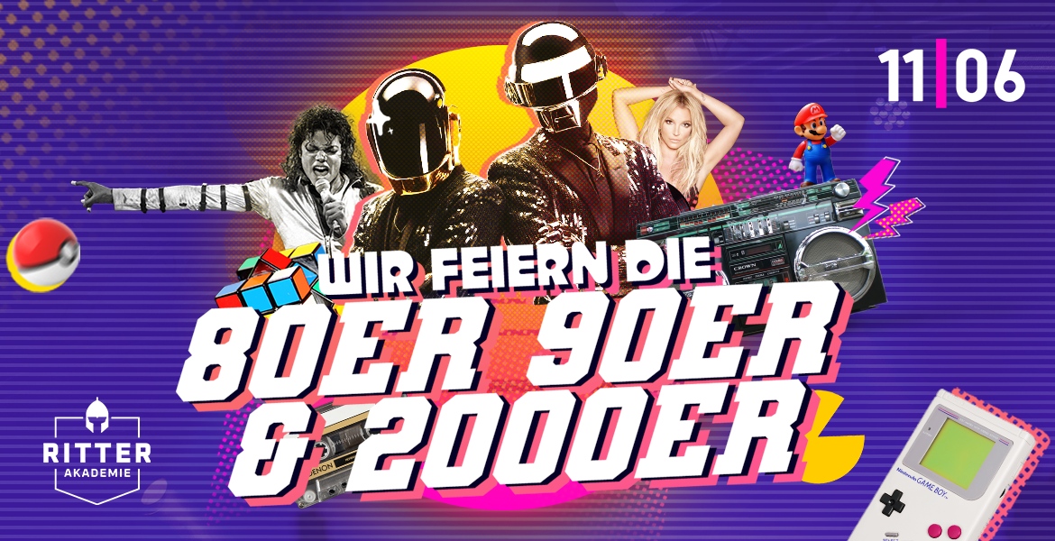 Tickets WIR FEIERN DIE 80er, 90er & 2000er,  in Lüneburg