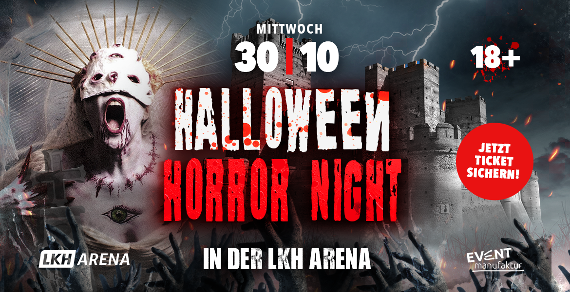 Tickets HALLOWEEN HORROR NIGHT in der LKH Arena, in Lüneburg
