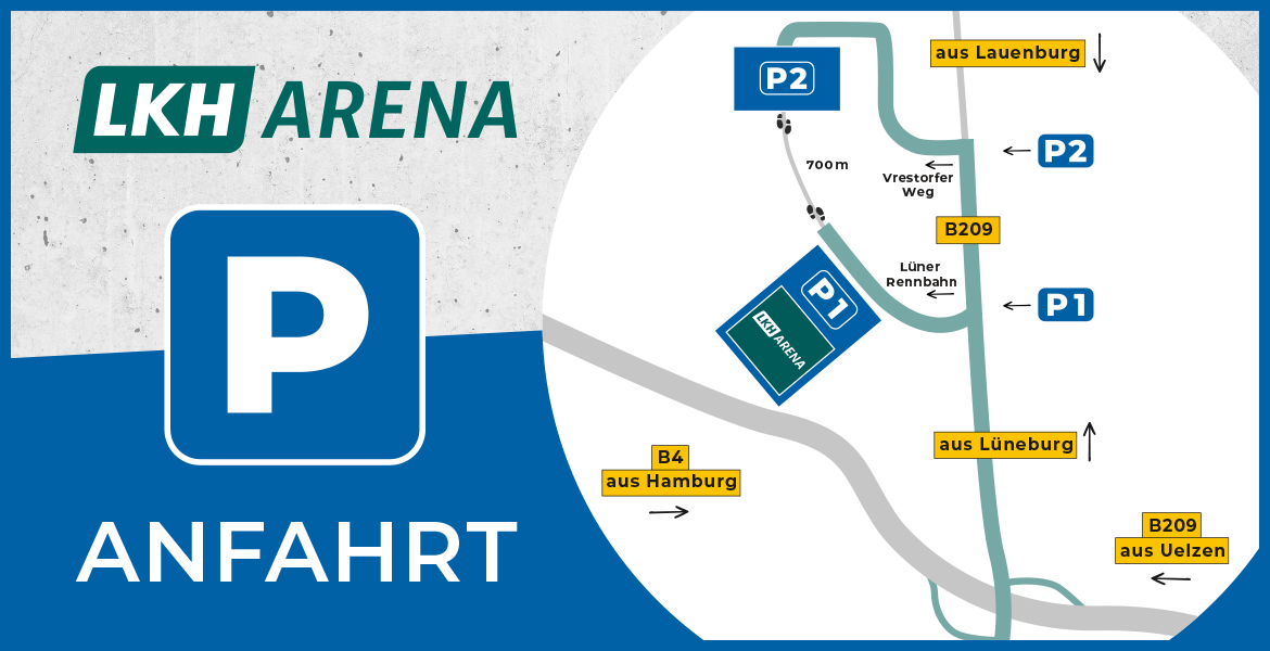 Tickets SVG Lüneburg : SWD powervolleys Düren // 1. Playoff-Halbfinale  25/26 - Parkticket,  in Lüneburg